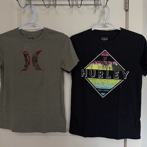 Hurley Kids' Tees - Olive and Black Size 10/12